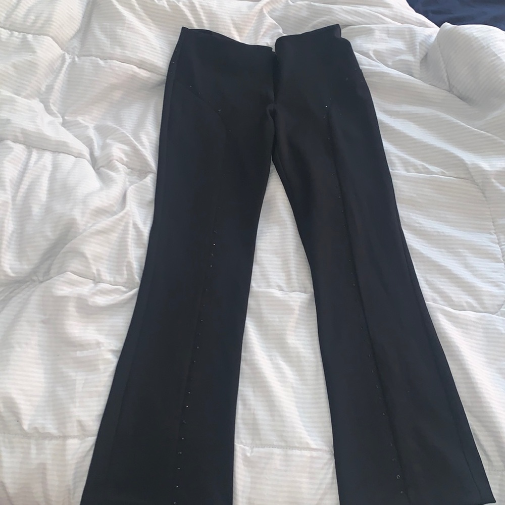 Super cute studded and flared pants.l